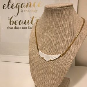 🌻 Gold and White Statement Women’s Necklace